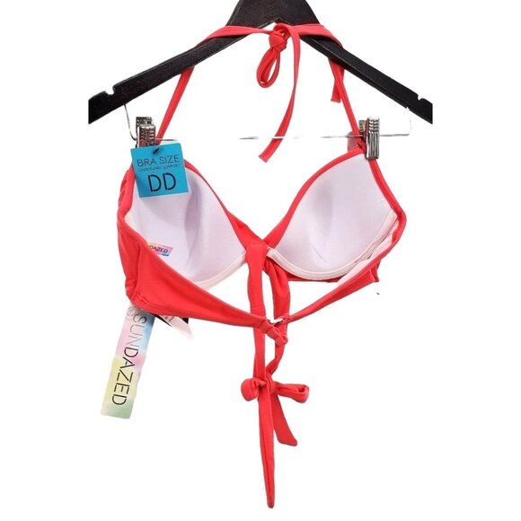 Sundazed 32/DD Bikini Top Swimsuit Simone Halter Wrap Swimwear Bathingsuit - Picture 4 of 12